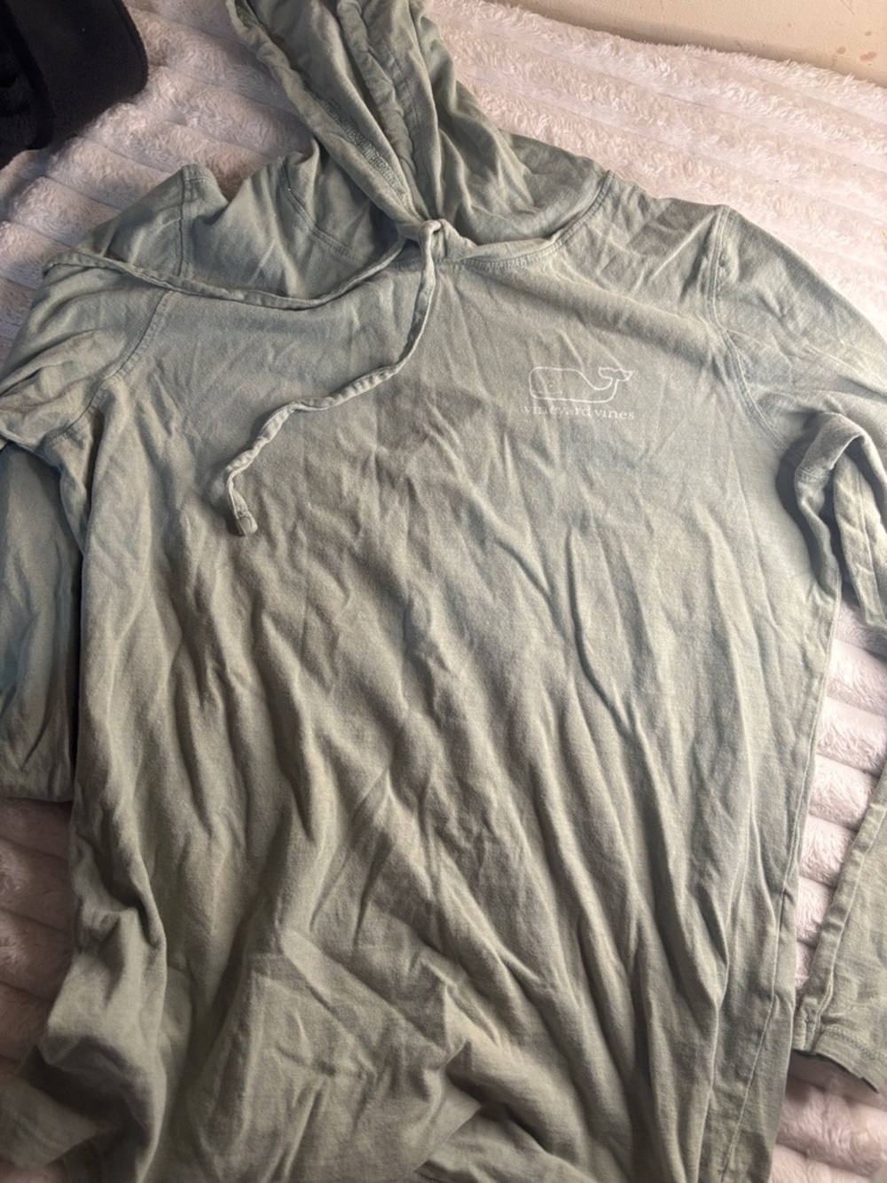 Vineyard Vines Light Sage Green Long Sleeve Hoodie Tee
